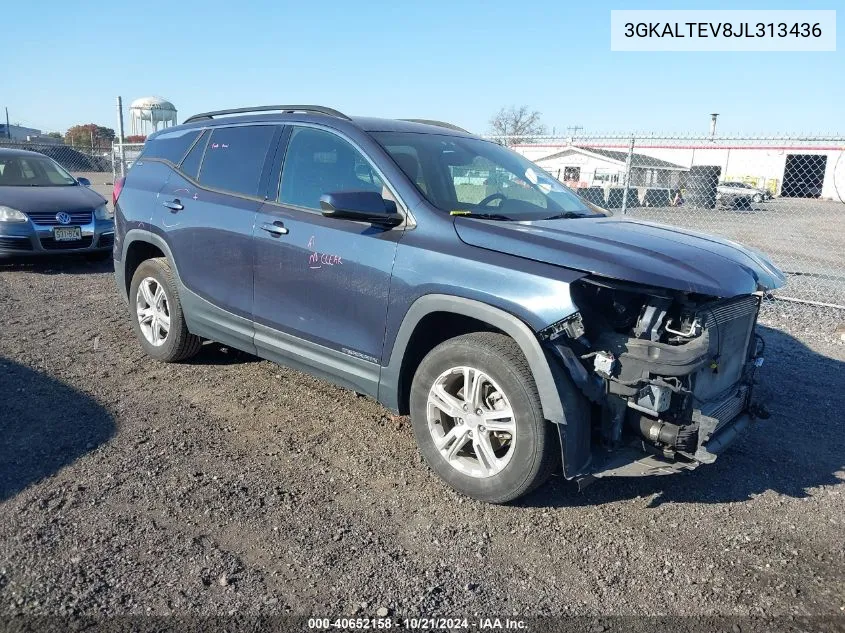 2018 GMC Terrain Sle VIN: 3GKALTEV8JL313436 Lot: 40652158