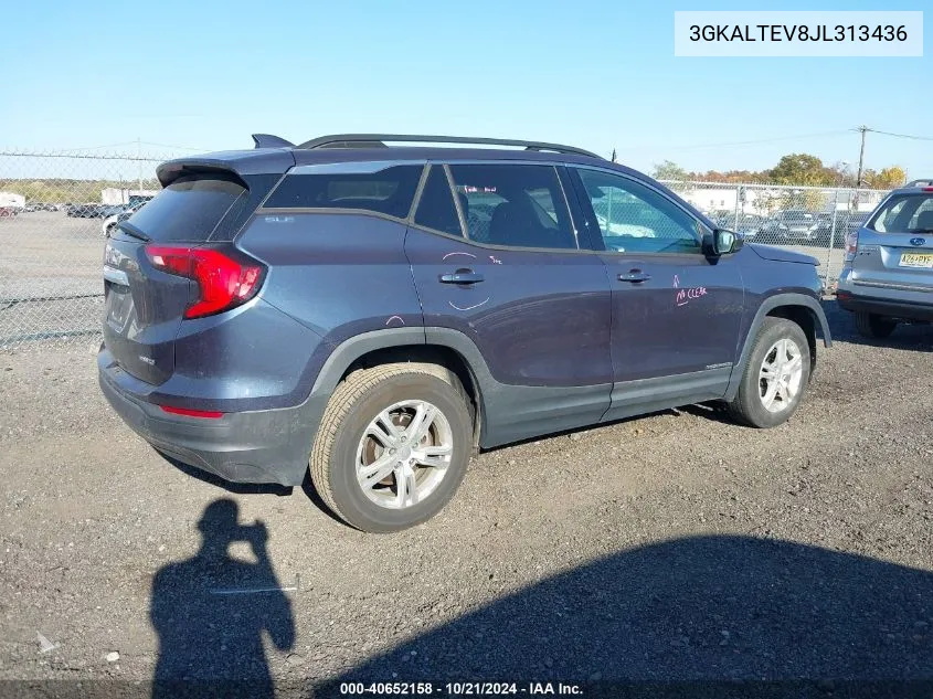 2018 GMC Terrain Sle VIN: 3GKALTEV8JL313436 Lot: 40652158