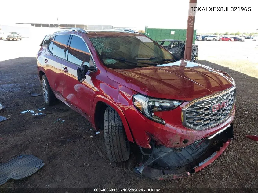 2018 GMC Terrain Denali VIN: 3GKALXEX8JL321965 Lot: 40668338