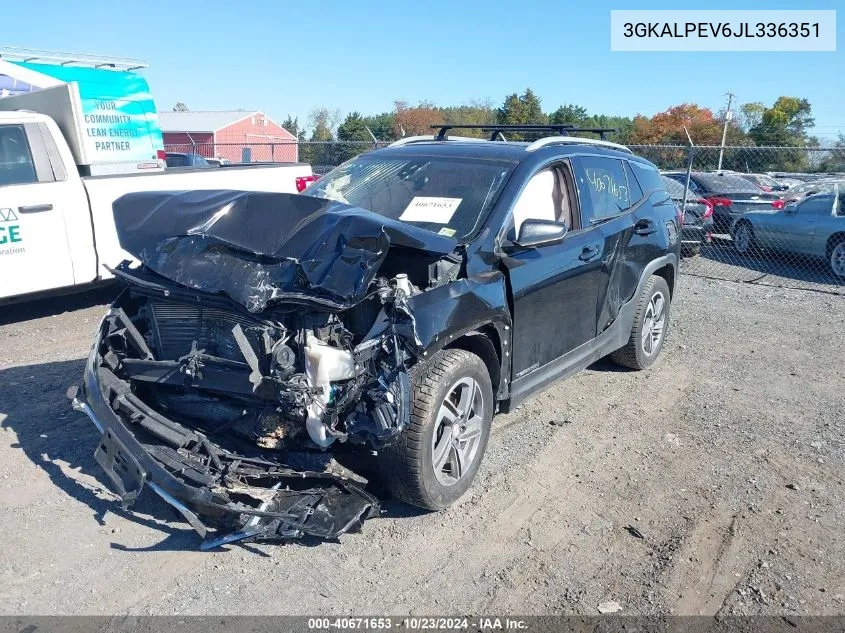 2018 GMC Terrain Slt VIN: 3GKALPEV6JL336351 Lot: 40671653