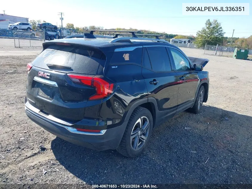 2018 GMC Terrain Slt VIN: 3GKALPEV6JL336351 Lot: 40671653