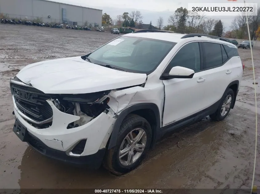 2018 GMC Terrain Sle Diesel VIN: 3GKALUEU3JL220272 Lot: 40727475