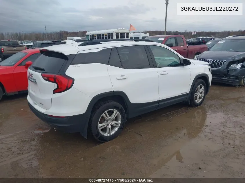 2018 GMC Terrain Sle Diesel VIN: 3GKALUEU3JL220272 Lot: 40727475