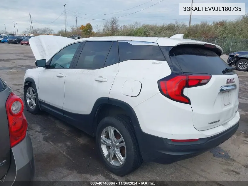 2018 GMC Terrain Sle VIN: 3GKALTEV9JL180735 Lot: 40740884