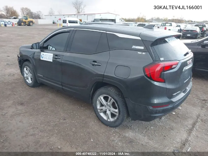 2018 GMC Terrain Sle VIN: 3GKALTEV4JL166001 Lot: 40748322