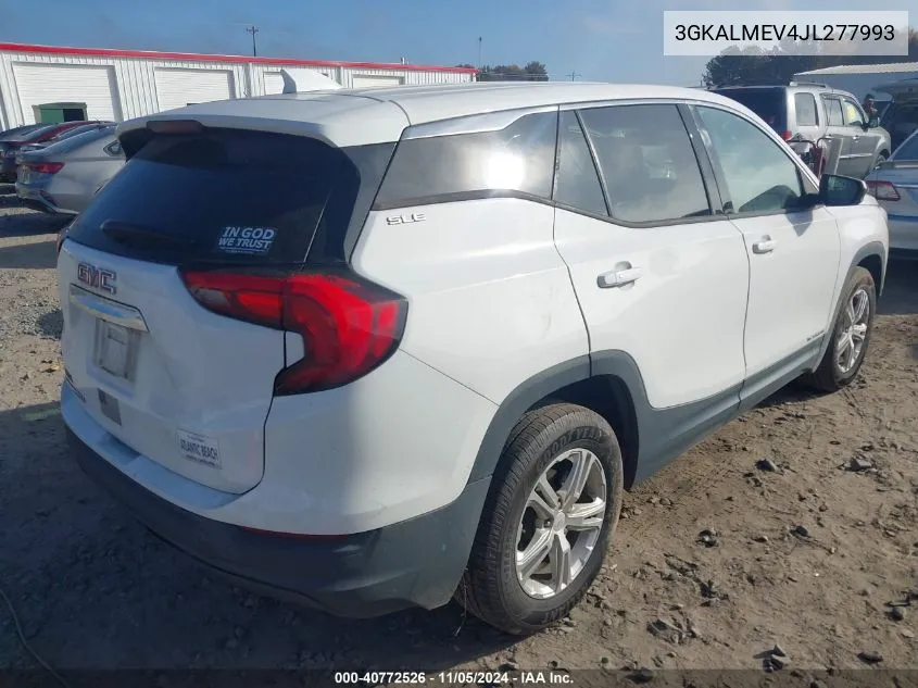 2018 GMC Terrain Sle VIN: 3GKALMEV4JL277993 Lot: 40772526