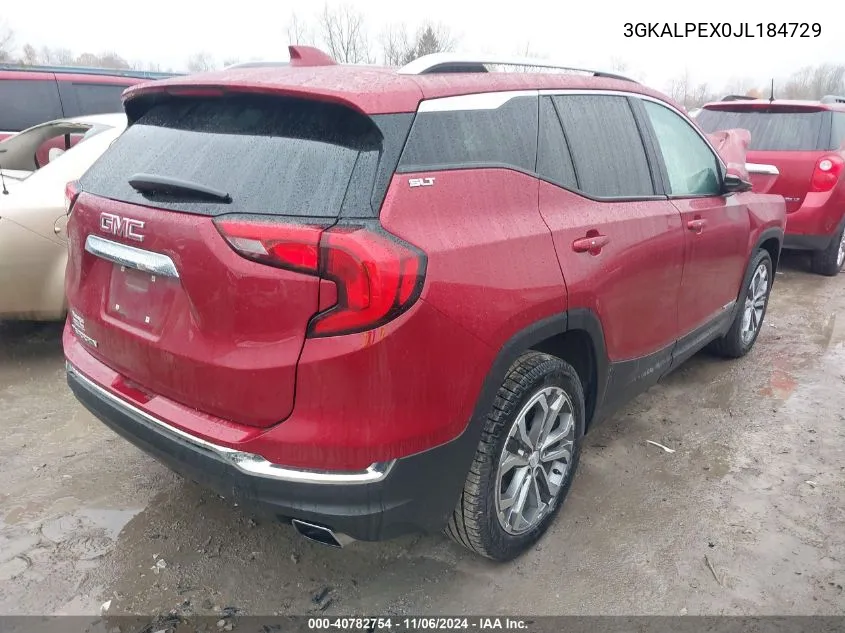 2018 GMC Terrain Slt VIN: 3GKALPEX0JL184729 Lot: 40782754