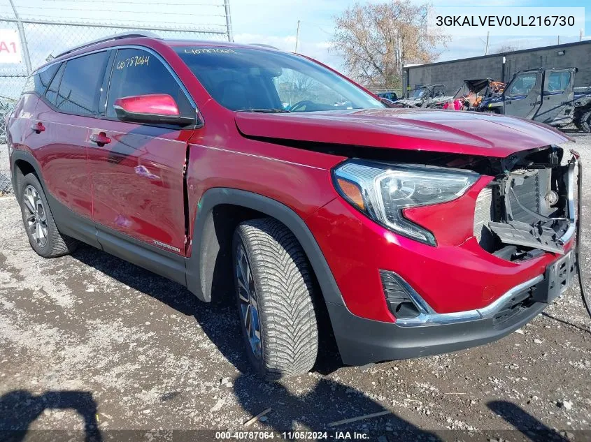 2018 GMC Terrain Slt VIN: 3GKALVEV0JL216730 Lot: 40787064