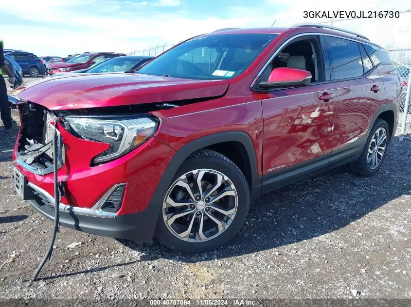 2018 GMC Terrain Slt VIN: 3GKALVEV0JL216730 Lot: 40787064