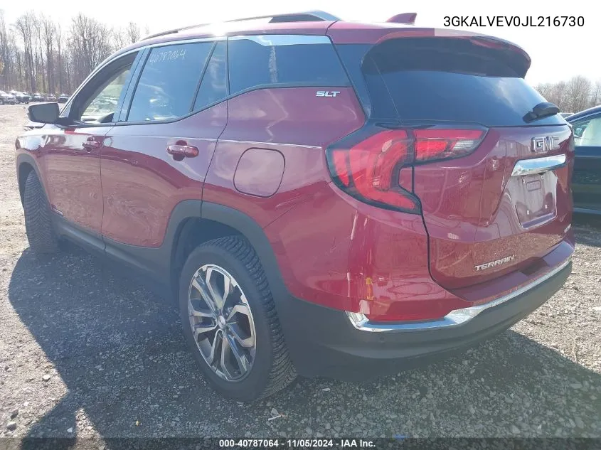 2018 GMC Terrain Slt VIN: 3GKALVEV0JL216730 Lot: 40787064