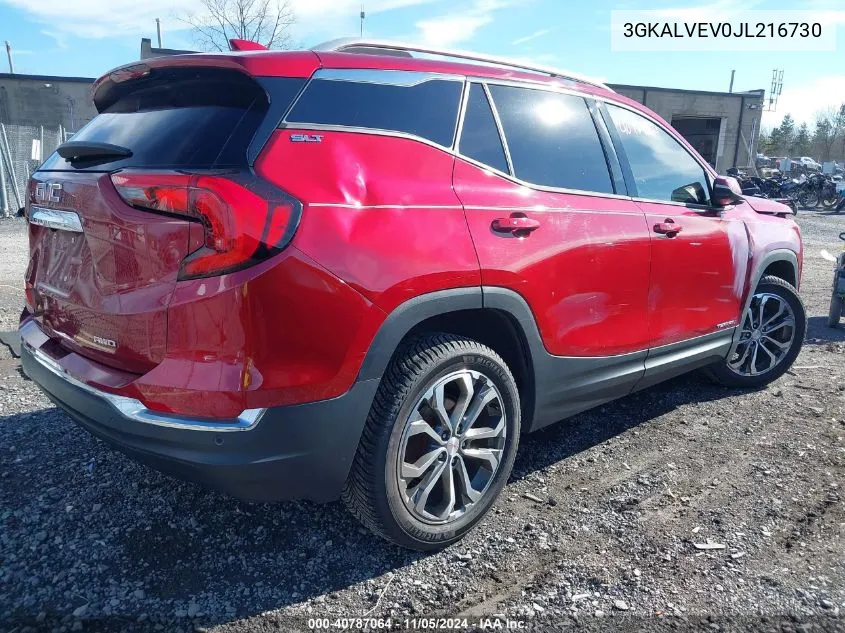 2018 GMC Terrain Slt VIN: 3GKALVEV0JL216730 Lot: 40787064