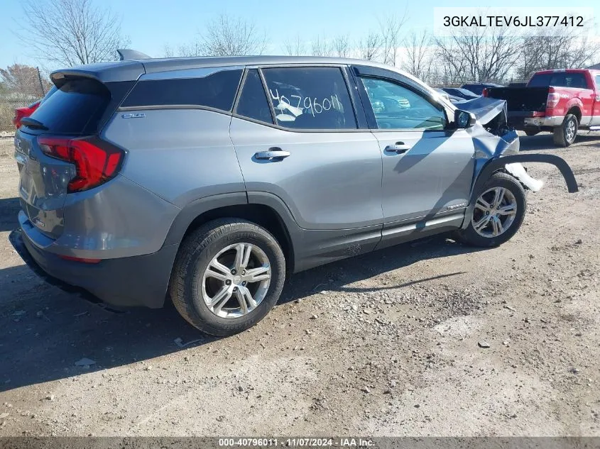 2018 GMC Terrain Sle VIN: 3GKALTEV6JL377412 Lot: 40796011