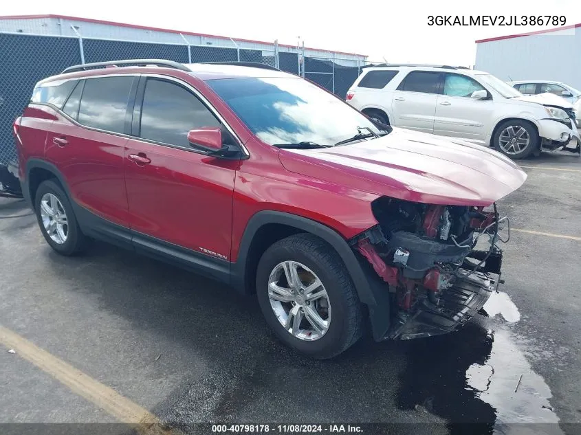 2018 GMC Terrain Sle VIN: 3GKALMEV2JL386789 Lot: 40798178