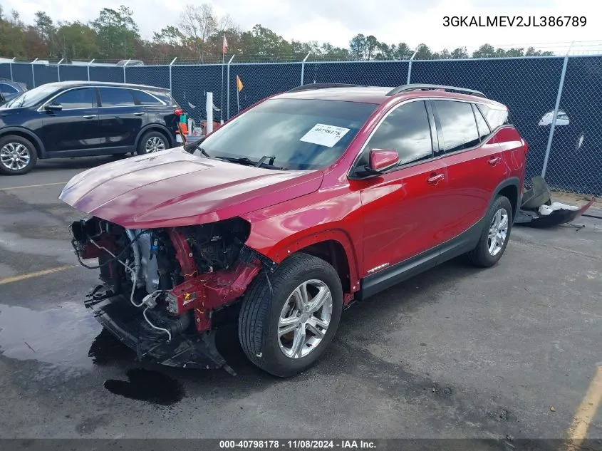 2018 GMC Terrain Sle VIN: 3GKALMEV2JL386789 Lot: 40798178