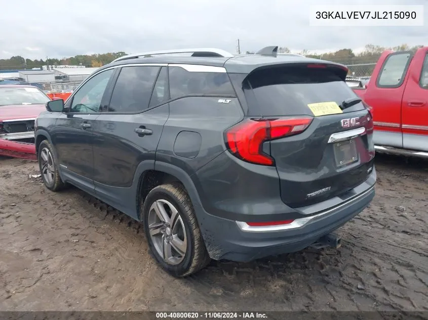 2018 GMC Terrain Slt VIN: 3GKALVEV7JL215090 Lot: 40800620