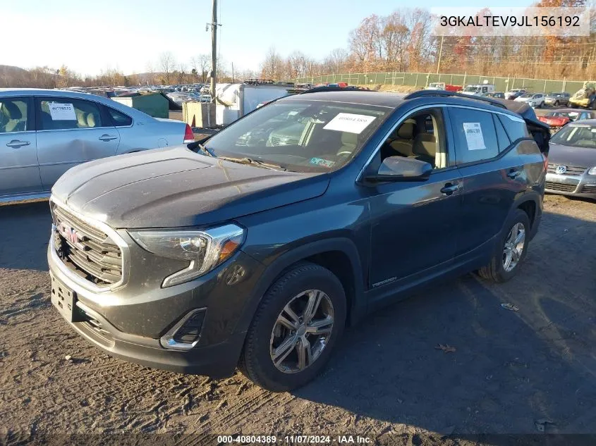 2018 GMC Terrain Sle VIN: 3GKALTEV9JL156192 Lot: 40804389