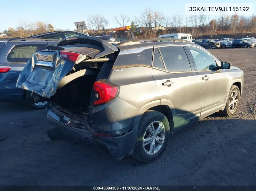 2018 GMC Terrain Sle VIN: 3GKALTEV9JL156192 Lot: 40804389