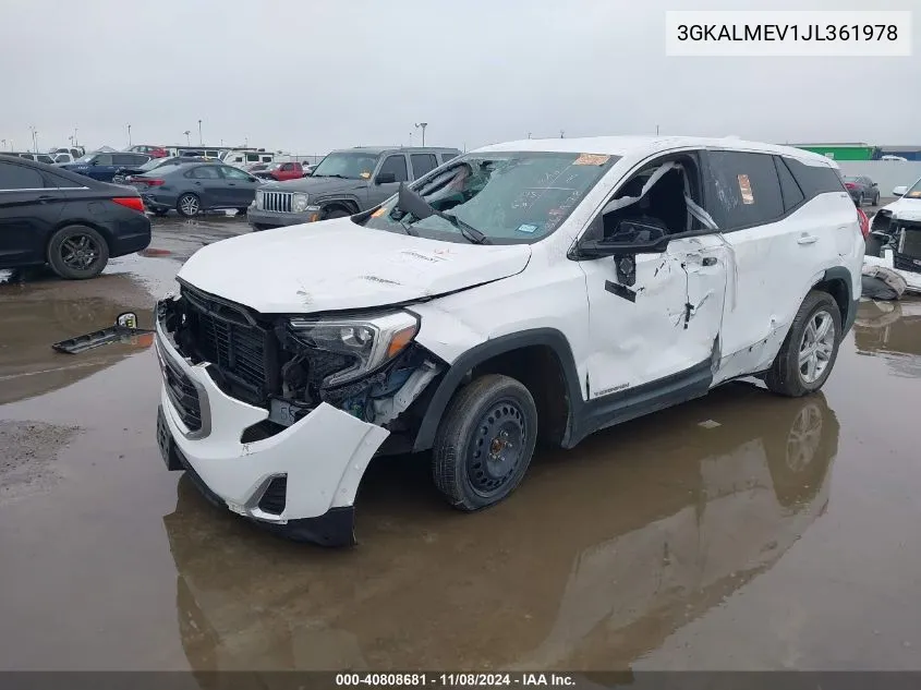 2018 GMC Terrain Sle VIN: 3GKALMEV1JL361978 Lot: 40808681