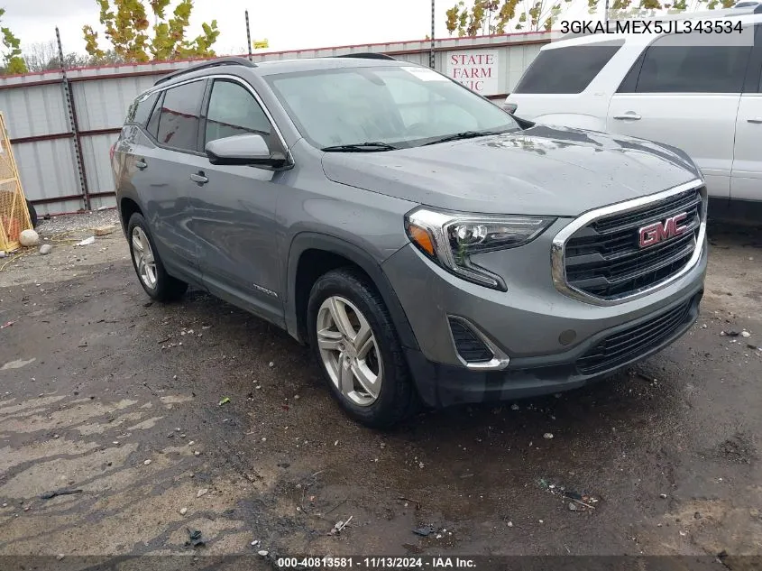 2018 GMC Terrain Sle VIN: 3GKALMEX5JL343534 Lot: 40813581