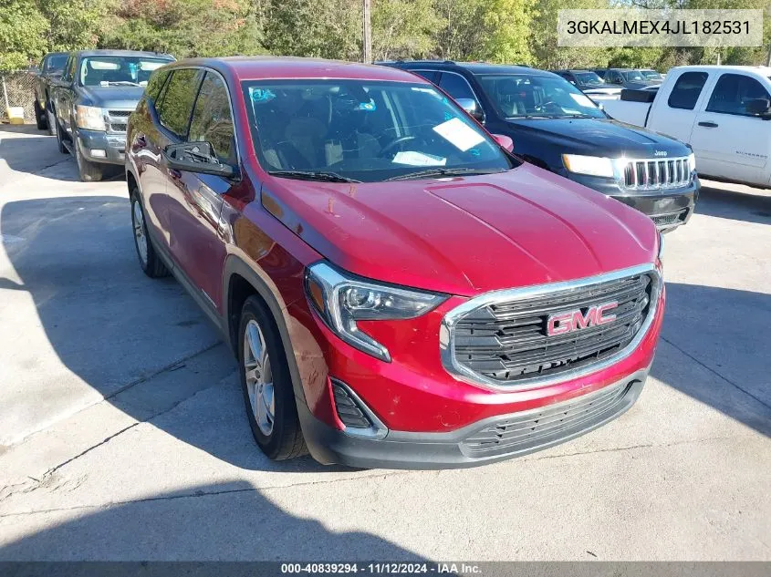 2018 GMC Terrain Sle VIN: 3GKALMEX4JL182531 Lot: 40839294