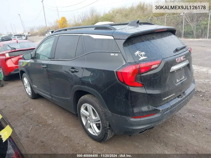 2018 GMC Terrain Sle VIN: 3GKALMEX9JL126178 Lot: 40886400