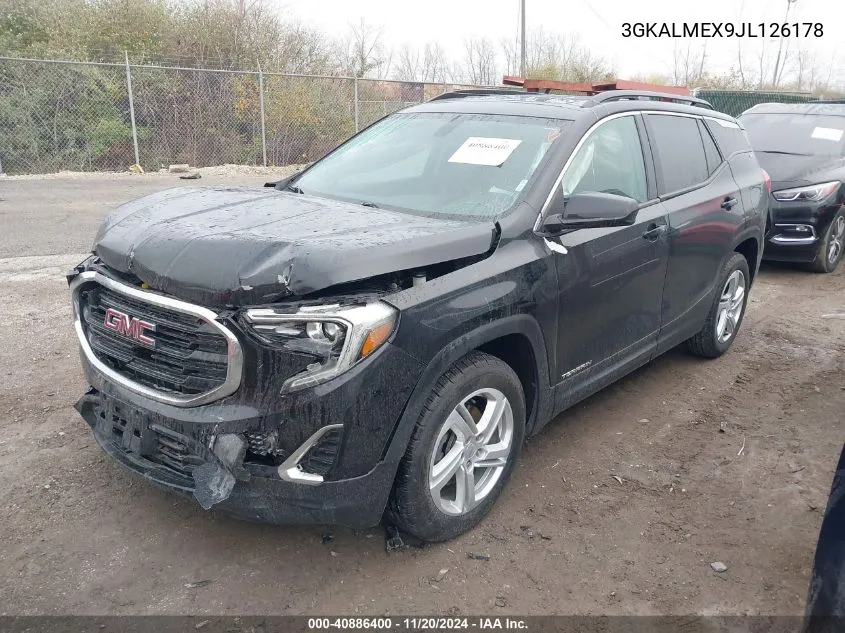 2018 GMC Terrain Sle VIN: 3GKALMEX9JL126178 Lot: 40886400