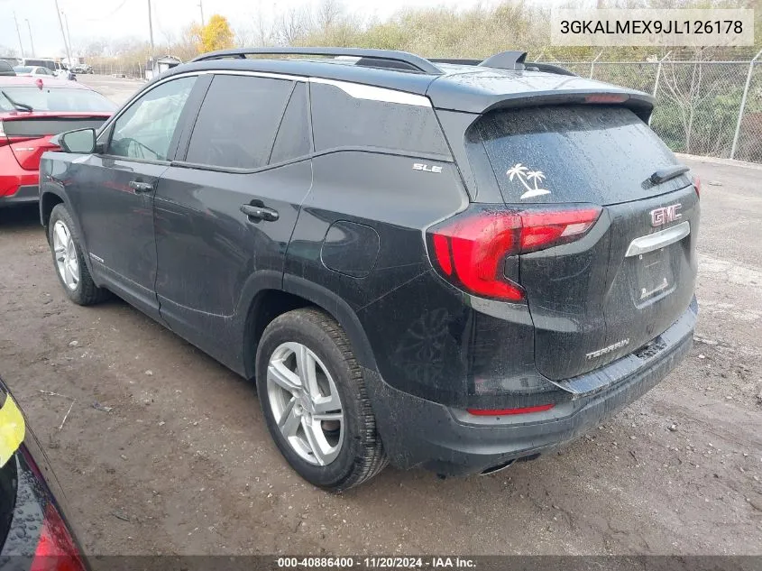 2018 GMC Terrain Sle VIN: 3GKALMEX9JL126178 Lot: 40886400