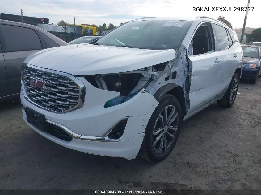 2018 GMC Terrain Denali VIN: 3GKALXEXXJL298737 Lot: 40904709