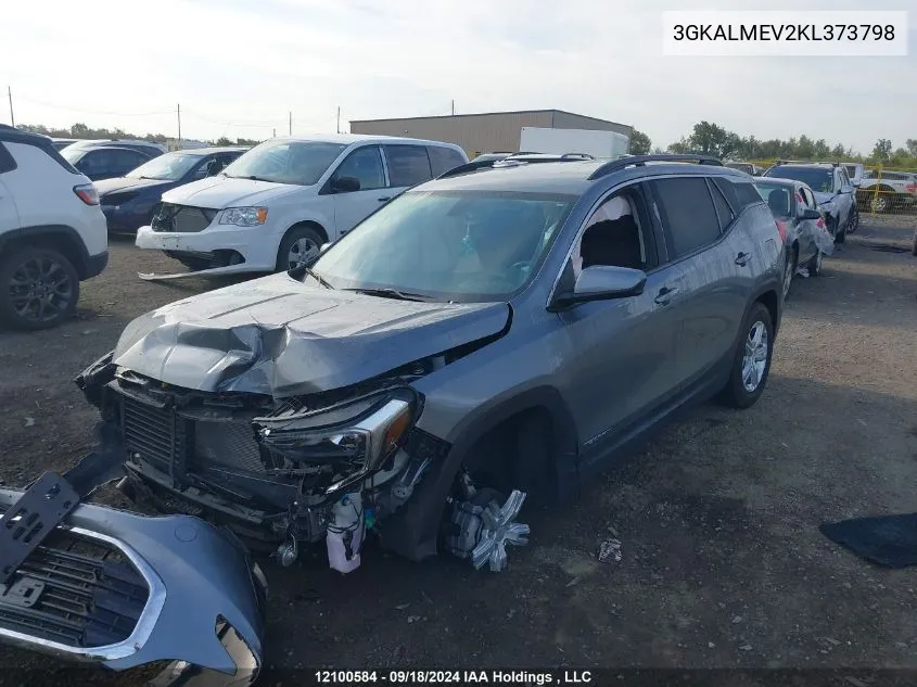 2019 GMC Terrain VIN: 3GKALMEV2KL373798 Lot: 12100584