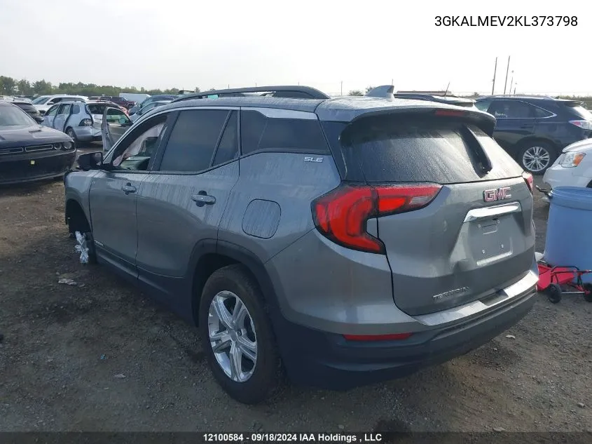 2019 GMC Terrain VIN: 3GKALMEV2KL373798 Lot: 12100584