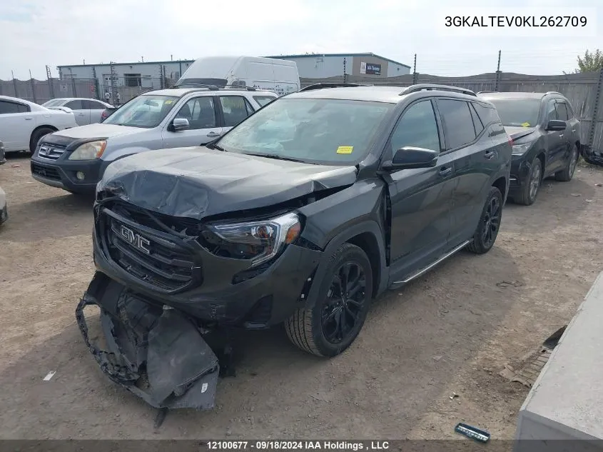 2019 GMC Terrain VIN: 3GKALTEV0KL262709 Lot: 12100677