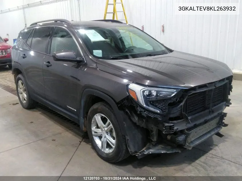 2019 GMC Terrain VIN: 3GKALTEV8KL263932 Lot: 12120703