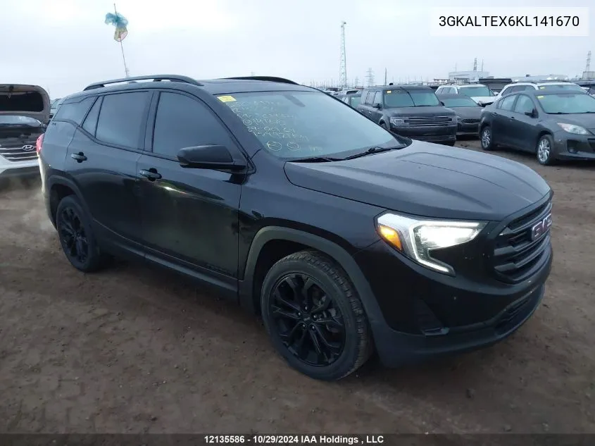 2019 GMC Terrain VIN: 3GKALTEX6KL141670 Lot: 12135586