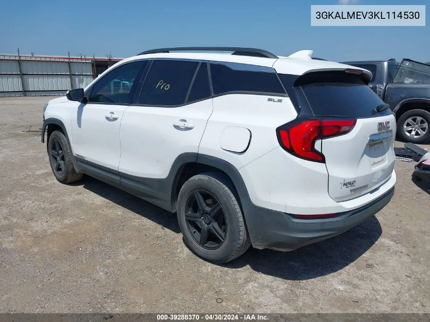 2019 GMC Terrain Sle VIN: 3GKALMEV3KL114530 Lot: 39288370