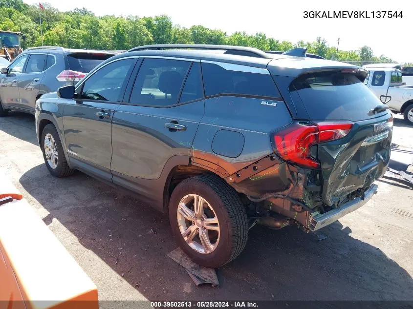 2019 GMC Terrain Sle VIN: 3GKALMEV8KL137544 Lot: 39502513