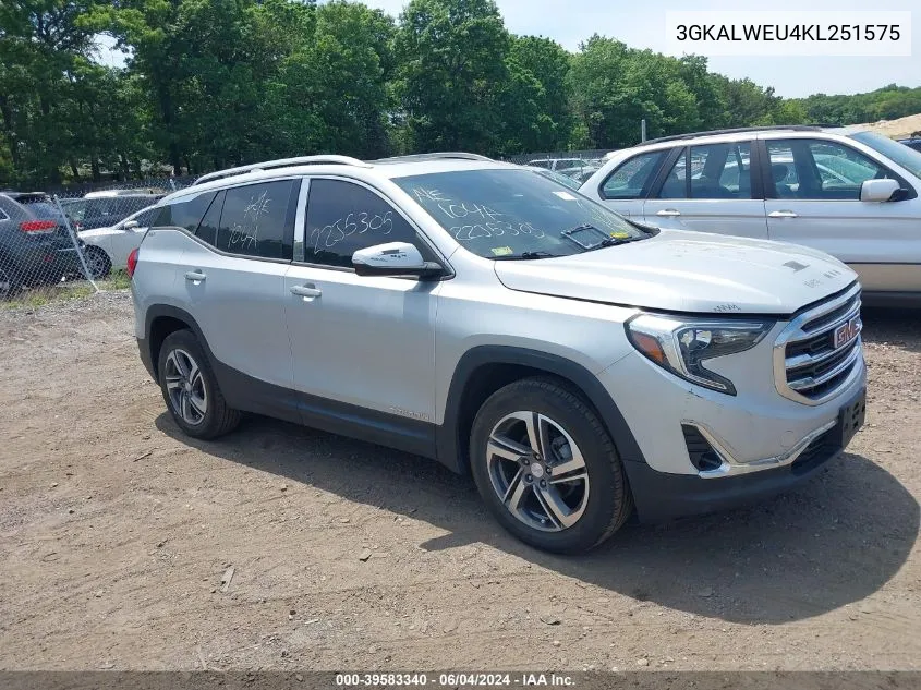 2019 GMC Terrain Slt Diesel VIN: 3GKALWEU4KL251575 Lot: 39583340