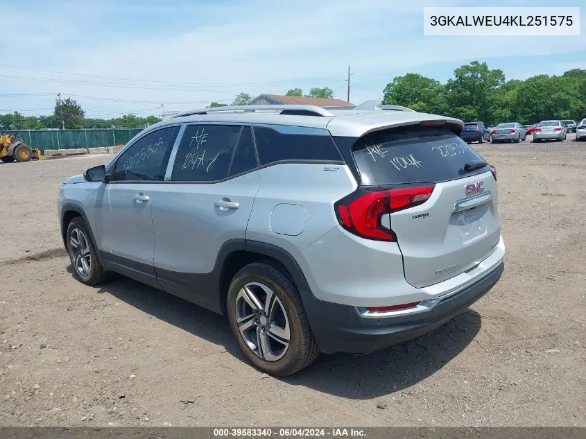 2019 GMC Terrain Slt Diesel VIN: 3GKALWEU4KL251575 Lot: 39583340