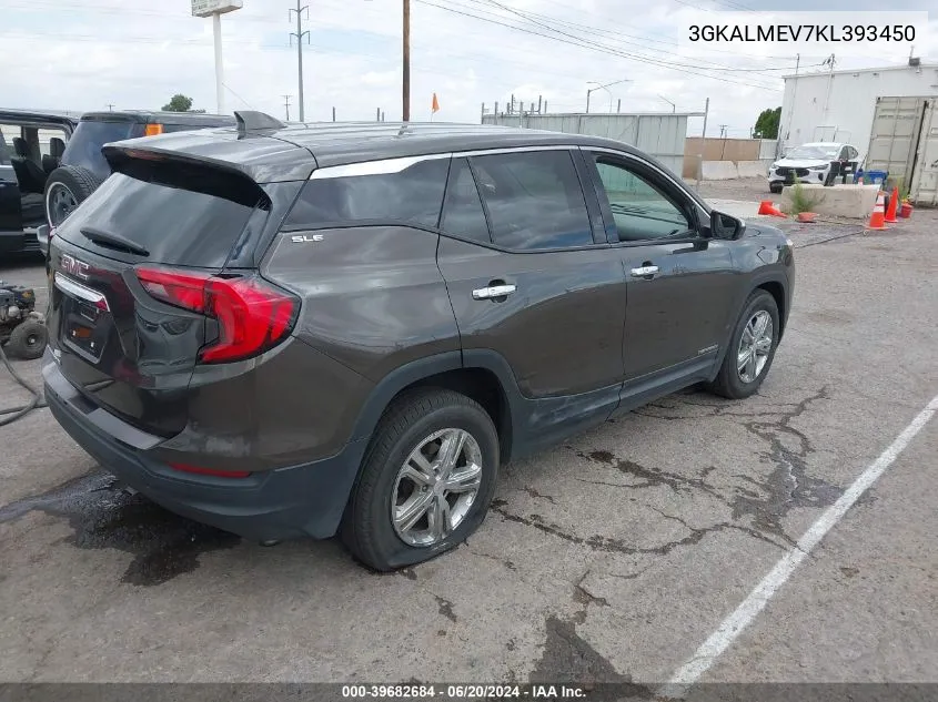 2019 GMC Terrain Sle VIN: 3GKALMEV7KL393450 Lot: 39682684