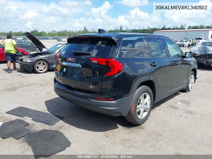 2019 GMC Terrain Sle VIN: 3GKALMEVXKL340502 Lot: 39801737