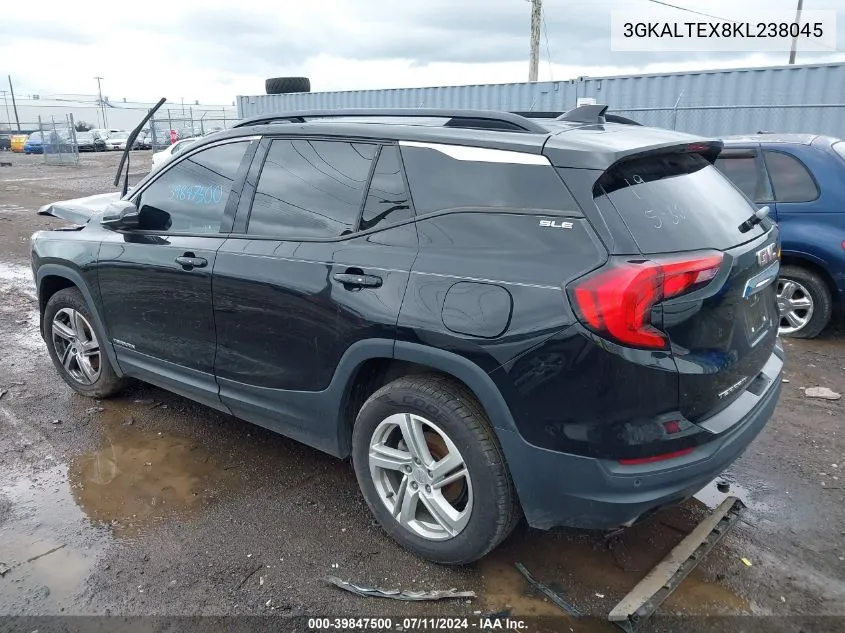 3GKALTEX8KL238045 2019 GMC Terrain Sle