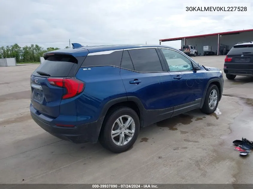 2019 GMC Terrain Sle VIN: 3GKALMEV0KL227528 Lot: 39937890