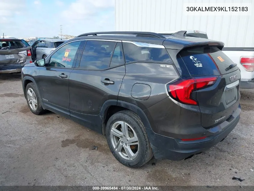 3GKALMEX9KL152183 2019 GMC Terrain Sle