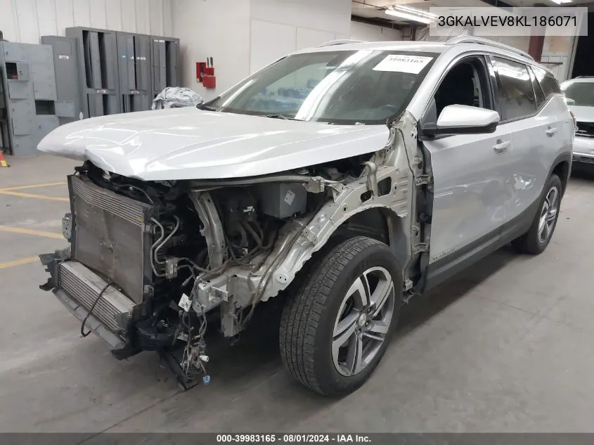 2019 GMC Terrain Slt VIN: 3GKALVEV8KL186071 Lot: 39983165