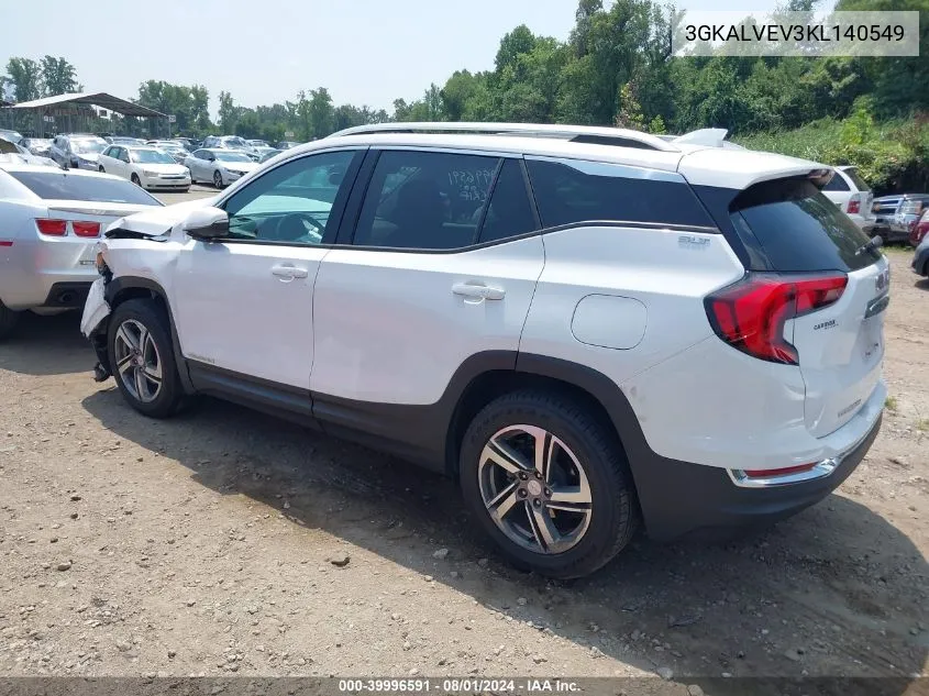 2019 GMC Terrain Slt VIN: 3GKALVEV3KL140549 Lot: 39996591