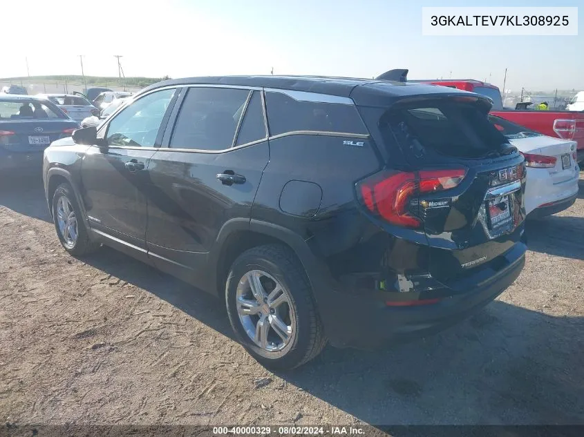 2019 GMC Terrain Sle VIN: 3GKALTEV7KL308925 Lot: 40372616