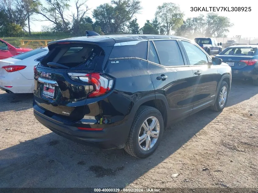 2019 GMC Terrain Sle VIN: 3GKALTEV7KL308925 Lot: 40372616