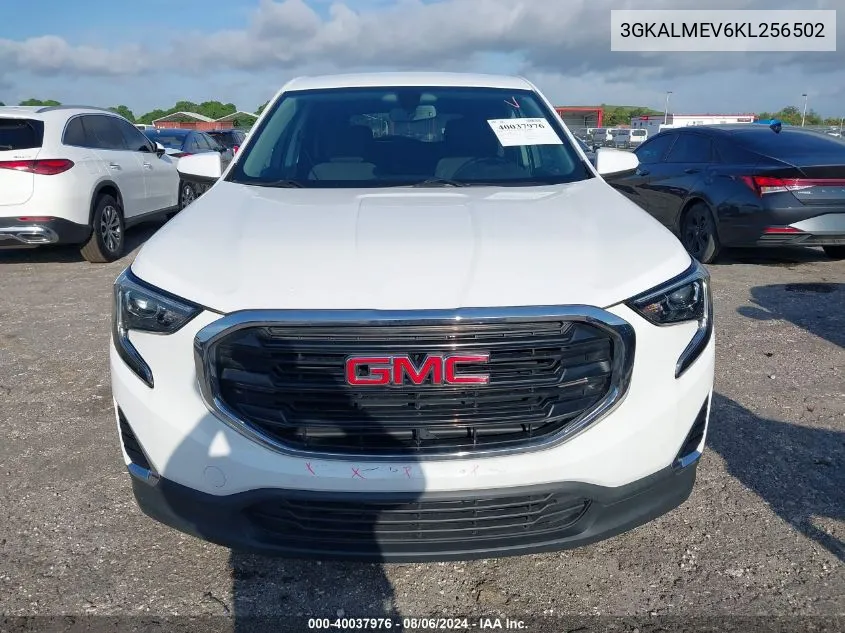 2019 GMC Terrain Sle VIN: 3GKALMEV6KL256502 Lot: 40037976