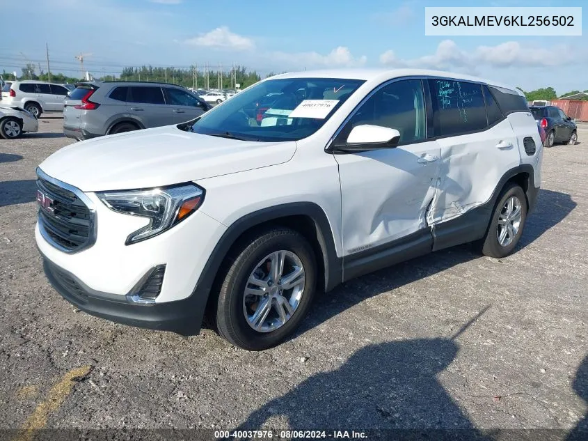 2019 GMC Terrain Sle VIN: 3GKALMEV6KL256502 Lot: 40037976