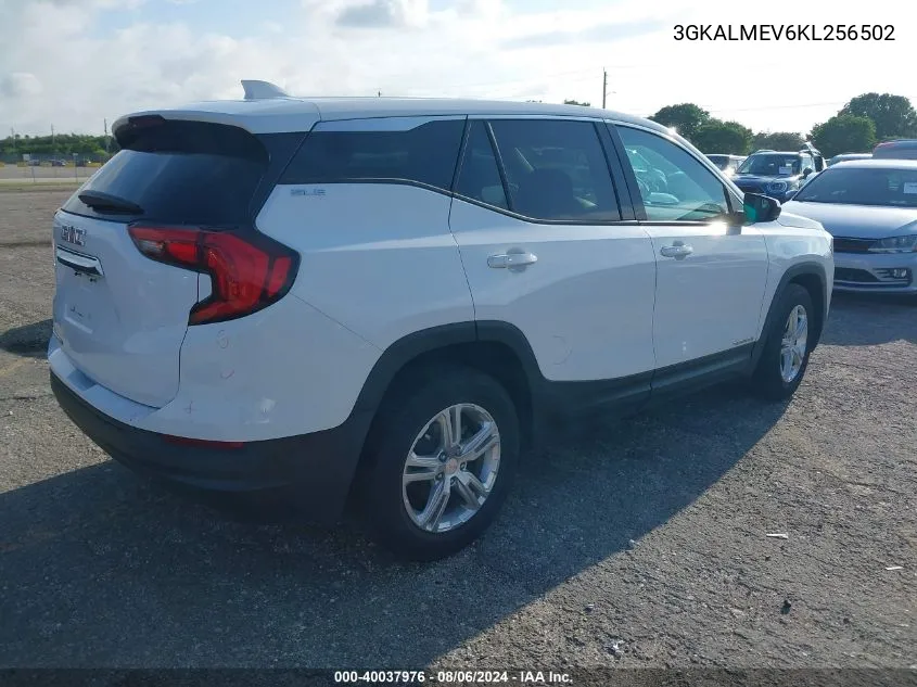 2019 GMC Terrain Sle VIN: 3GKALMEV6KL256502 Lot: 40037976