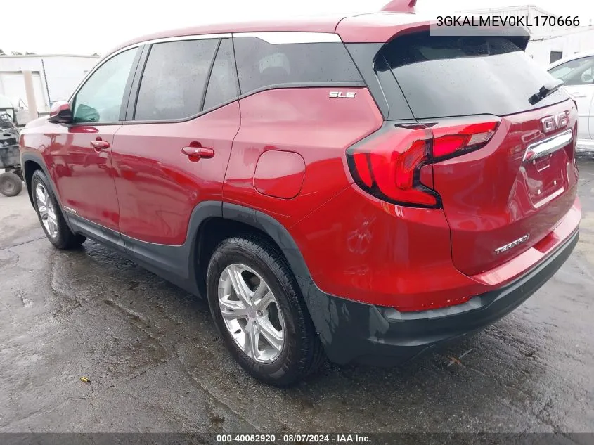 3GKALMEV0KL170666 2019 GMC Terrain Sle